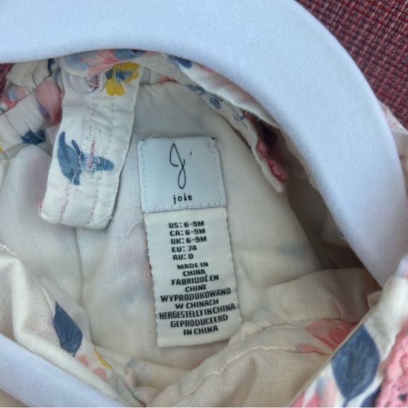 🍭Joie Pastel Floral Baby Outfit with ruffle bottom 6-9 months - Picture 3 of 4